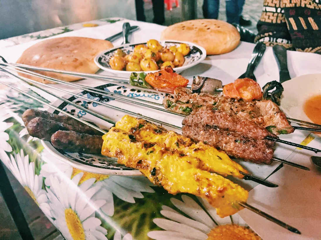 Meat skewers