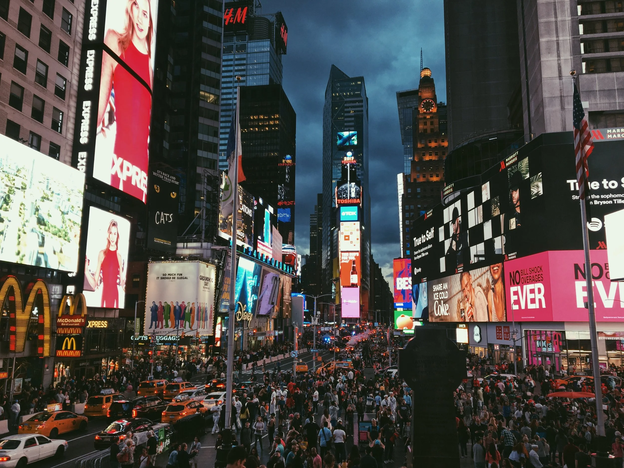 times square, new york.