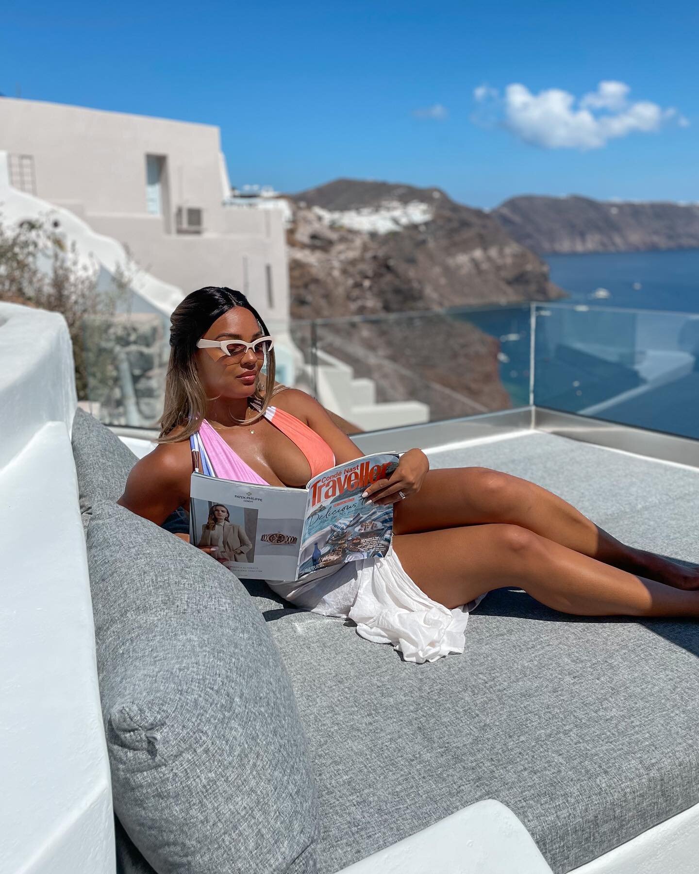 Things I love about Santorini - let&rsquo;s go!

1. The view from every corner is out of this world. It looks like it was designed by angels 

2. The cave villas are iconic, and ooze luxury. You get your own private space, with uninterrupted views, a