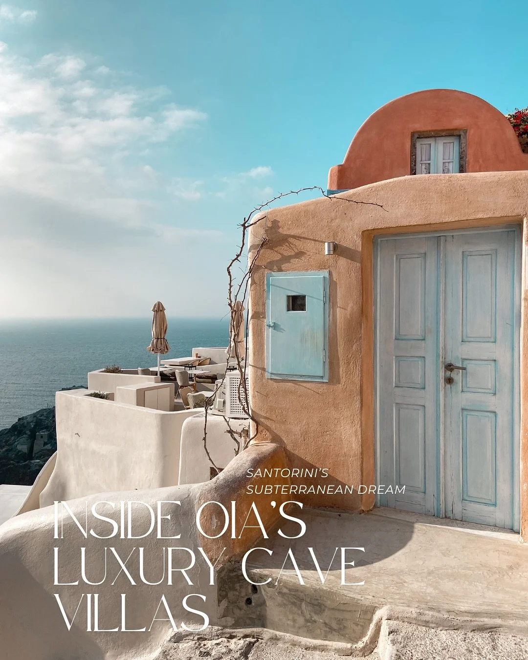 Did you know Santorini&rsquo;s famous cave villas were once humble homes for sailors carved into volcanic rock? 

Today, they&rsquo;ve been transformed into luxury retreats with infinity jacuzzis, caldera views, and modern suites hidden just below Oi