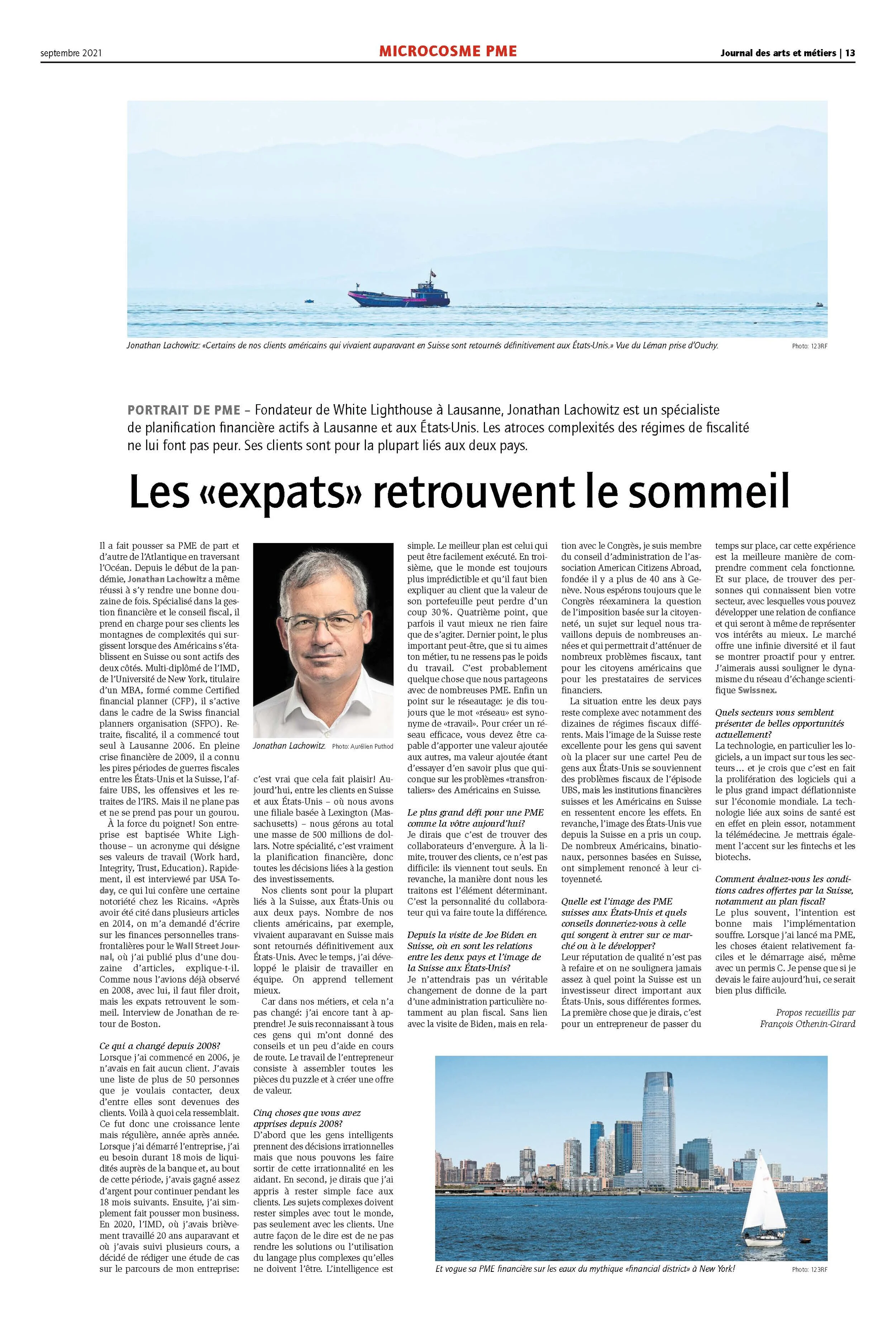 Les «expats» retrouvent le sommeil - Journal des arts et métiers | September 2021