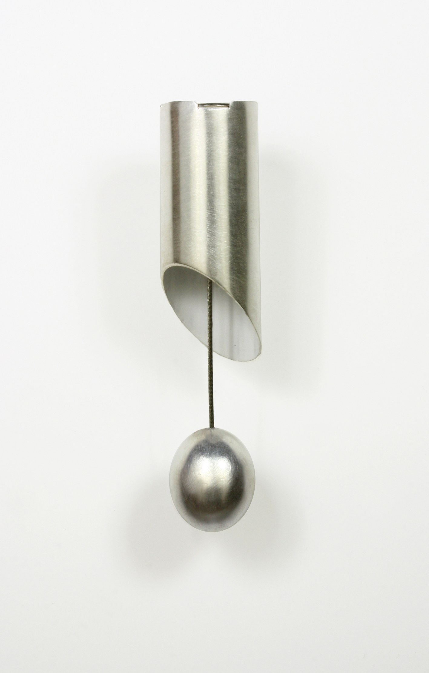 Action / Reaction no. 3 | Sterling silver, steel, magnets, enamel paint