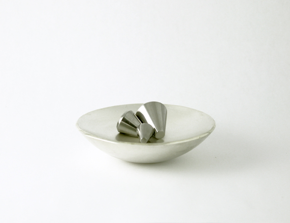 Like the Rock of Gibraltar, 2012 | Sterling silver, steel, mangets