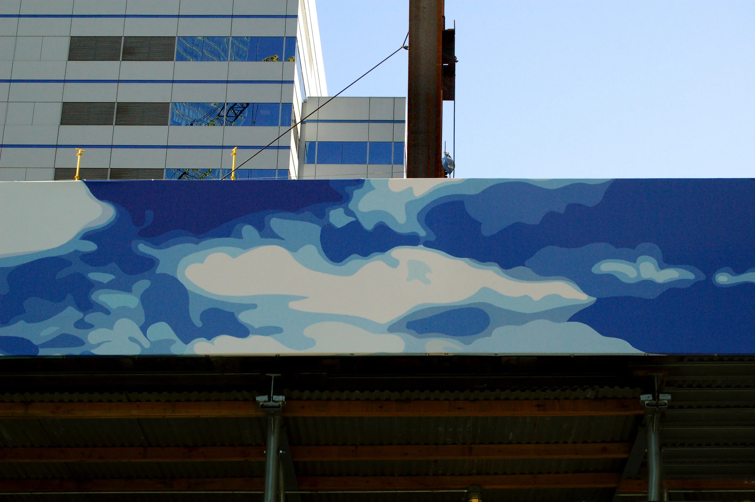 (detail), Barclay St. NYC, digital mural on vinyl, 4' x 188'