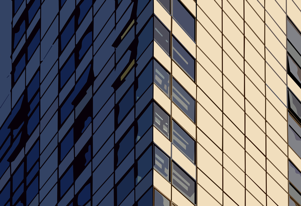 Hours Of The Day (detail), Albany St. NYC, digital mural on vinyl, 4' x 6'