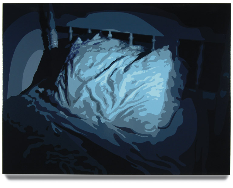  Bed, 45 x 60, Oil Enamel on Canvas