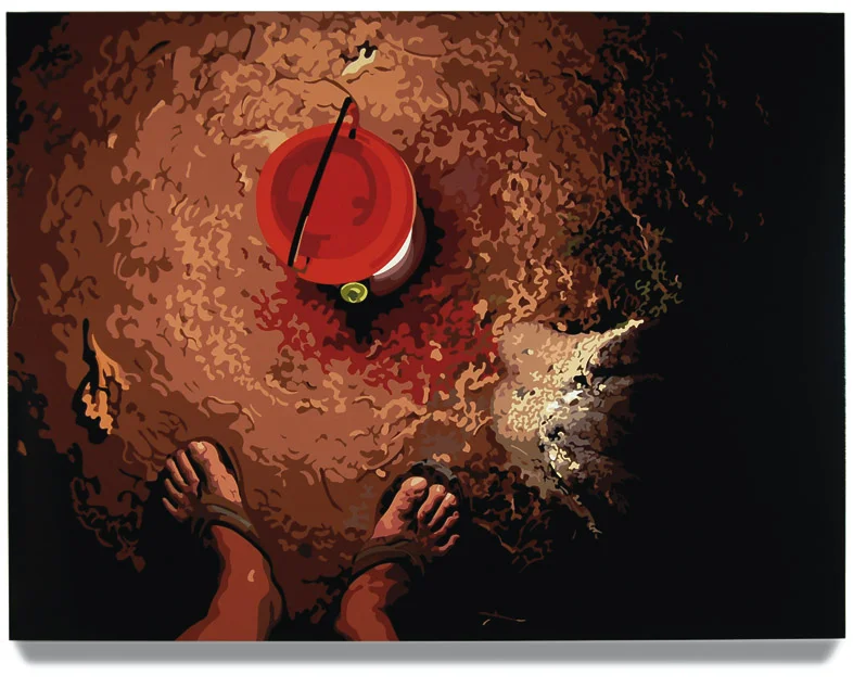  Forest Floor, 45 x 60, Oil Enamel on Canvas