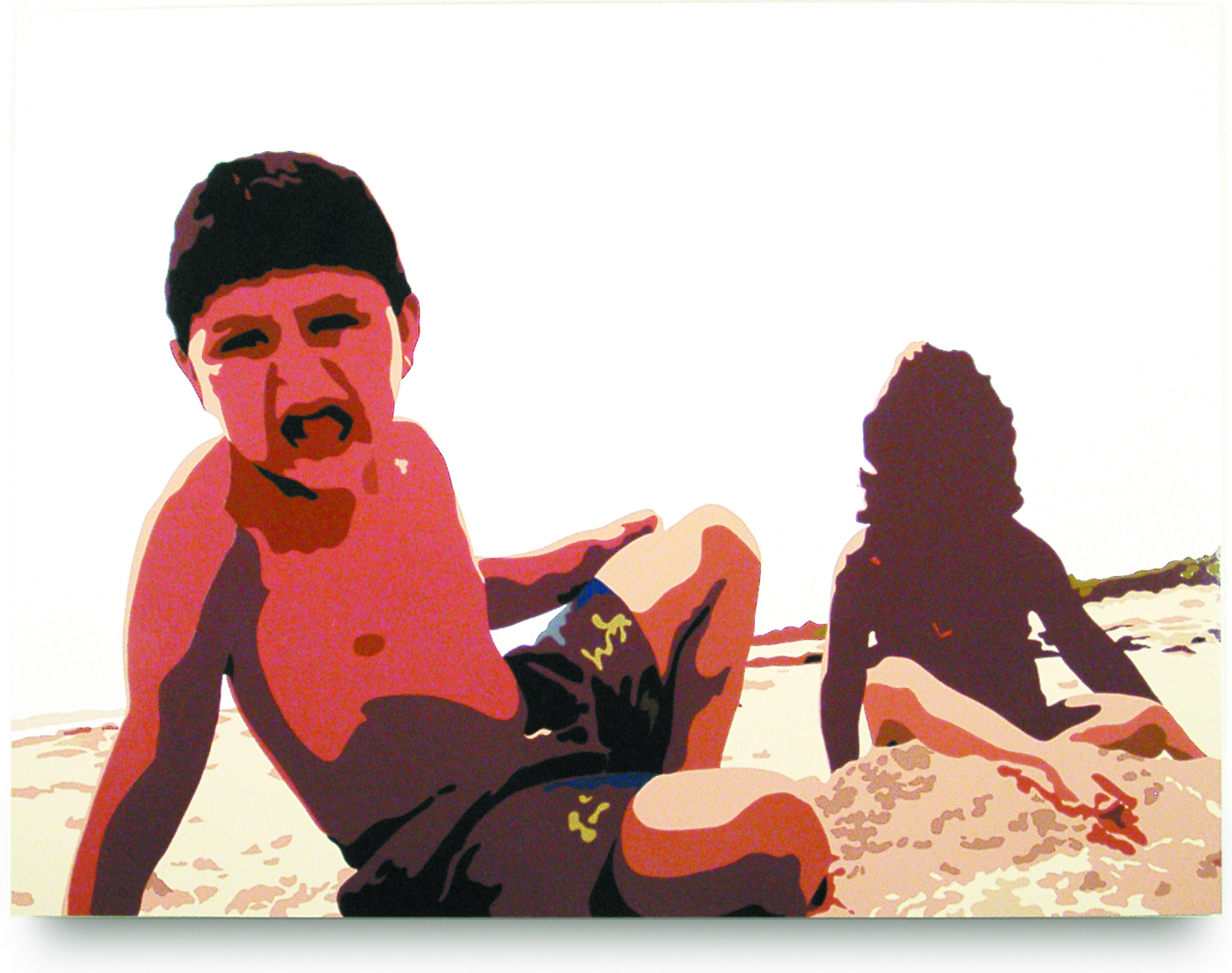  Untitled, 2002, 30 x 40, Oil Enamel on Resin Paper