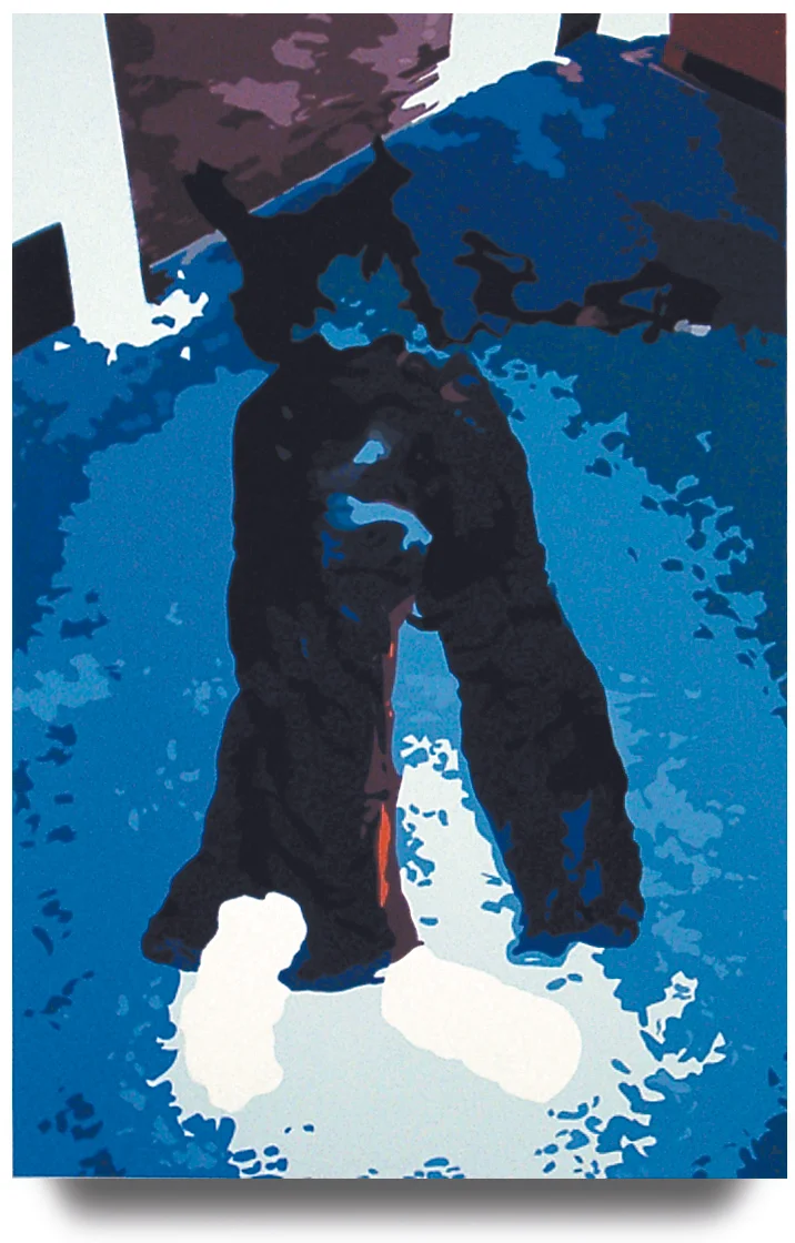  From the Sunday Times, 2002, 23 x 15.25, Oil Enamel on Resin Paper