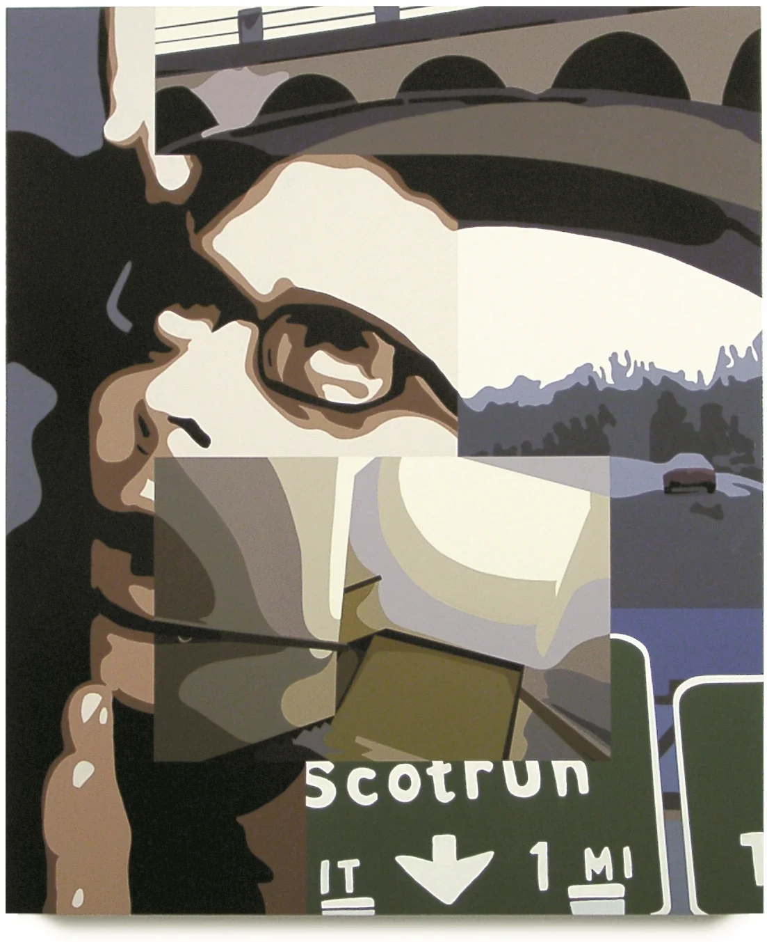  Faith Lost., 2001, 36 x 30, Oil Enamel on Canvas