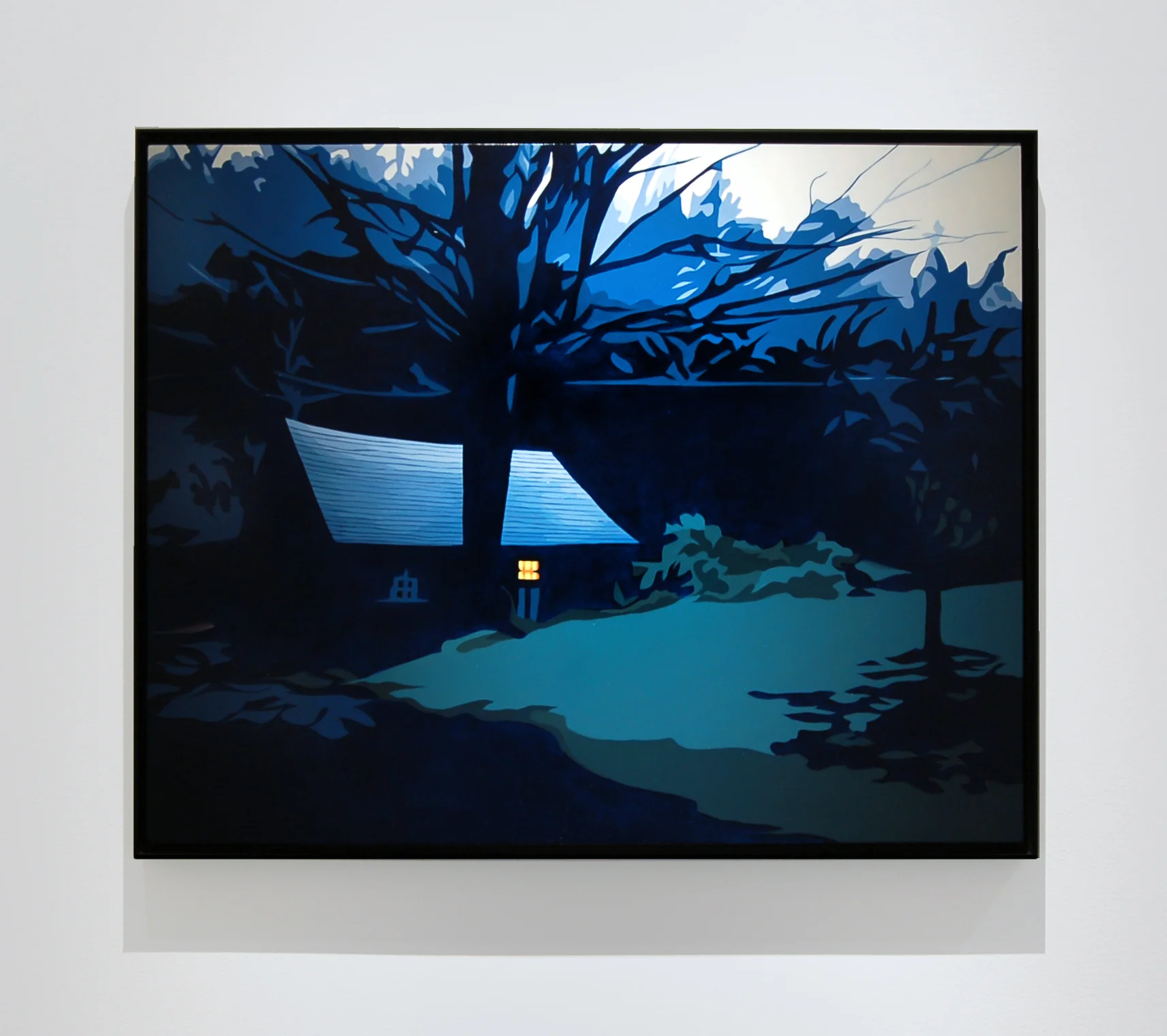 Barn at Dusk, 2014, 24" x 30", Oil on Canvas
