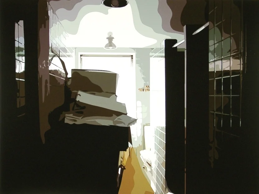 Overbrook III, 45 x 60, Oil enamel on canvas