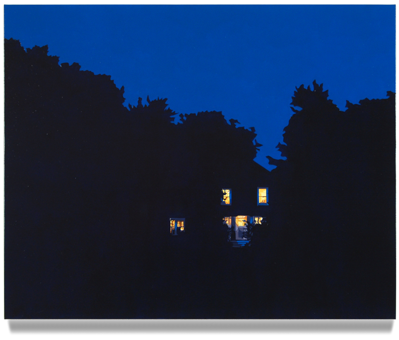 House at Night X, (Arlington, VA) 2015, 24 x 30, Oil on Linen