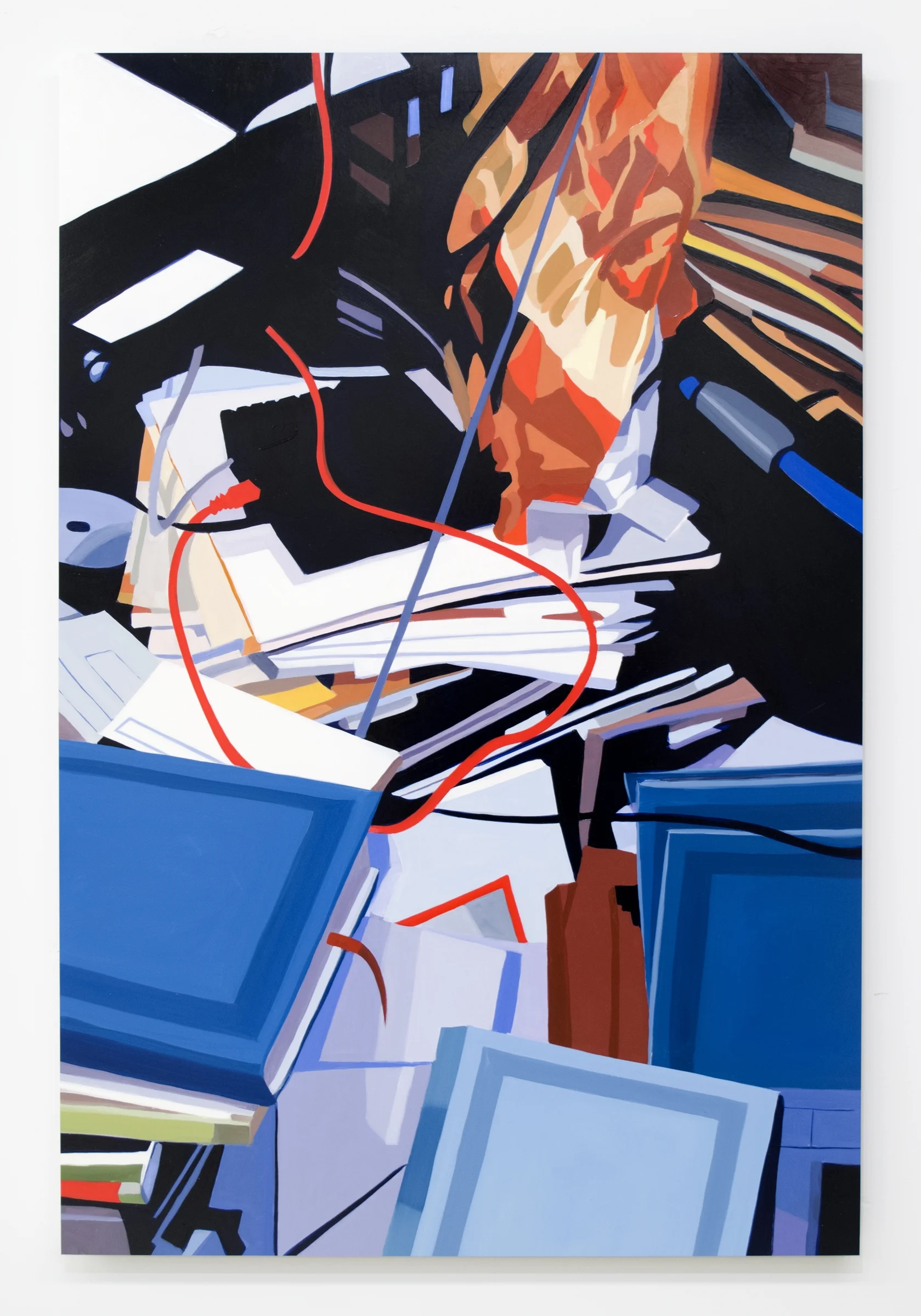 Ed No. 3, 36" x 24", Oil on Mylar