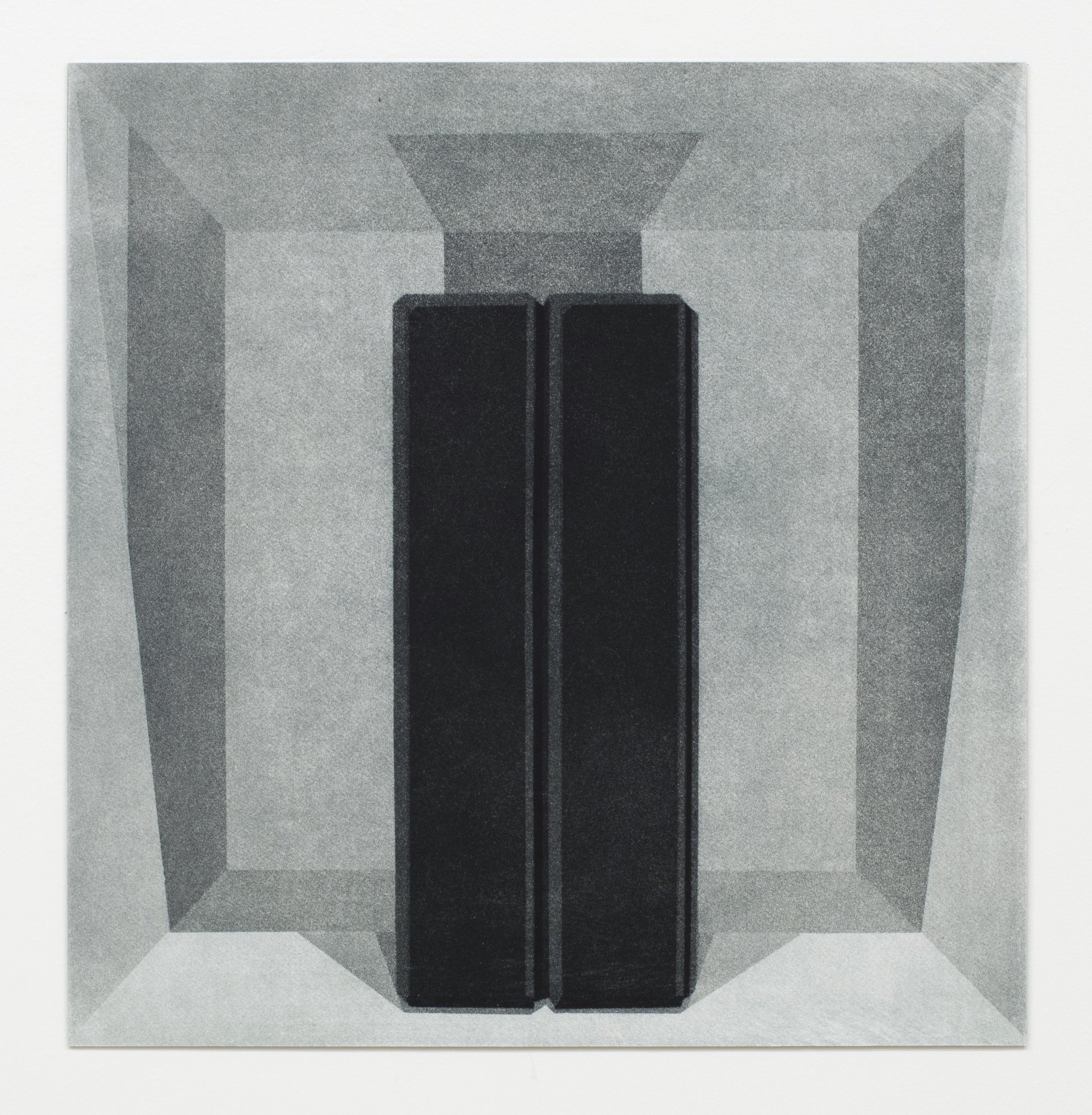   Vexation No. 3, Position No. 1,   13 7/8” H x 13 5/8” w  Aquatint etching on Rives BFK, mounted on steel plates, magnets. (Also available unmounted, paper size “21.75” h x 20.5” w) 2023  