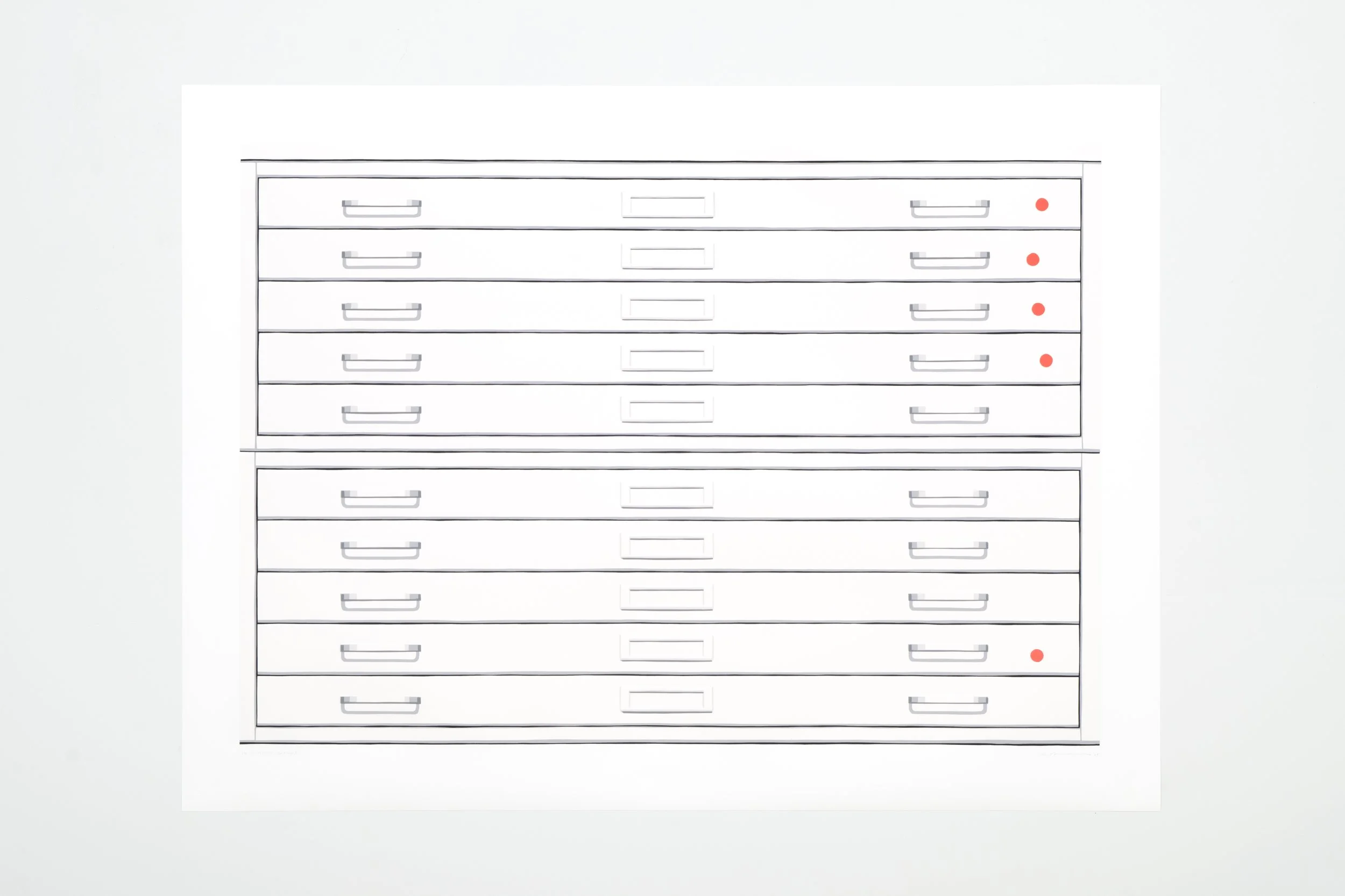   Untitled (Copley)  37” x 50” Silkscreen on Yupo paper 2025 