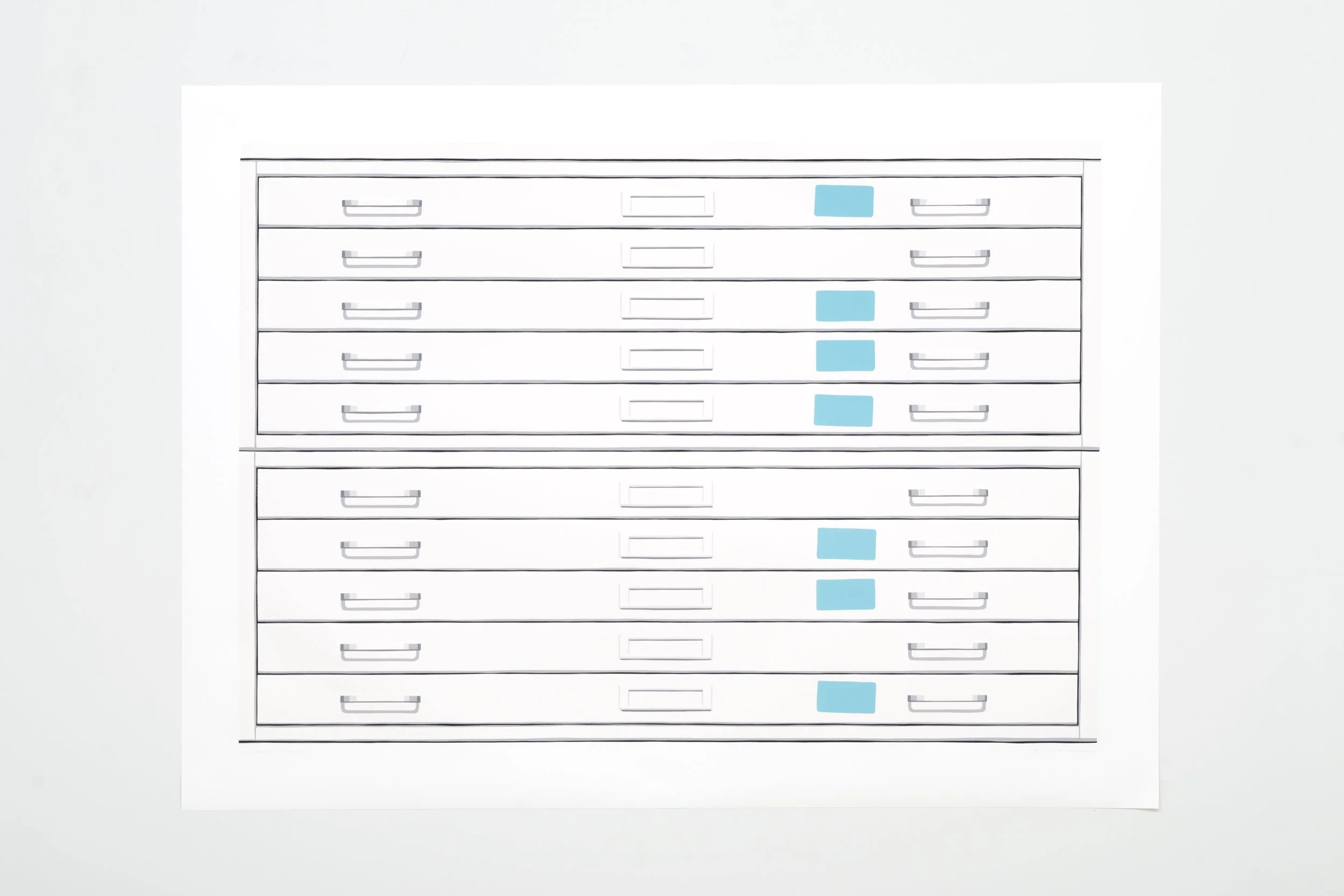   Untitled (Dubuffet)  37” x 50” Silkscreen on Yupo paper 2025 