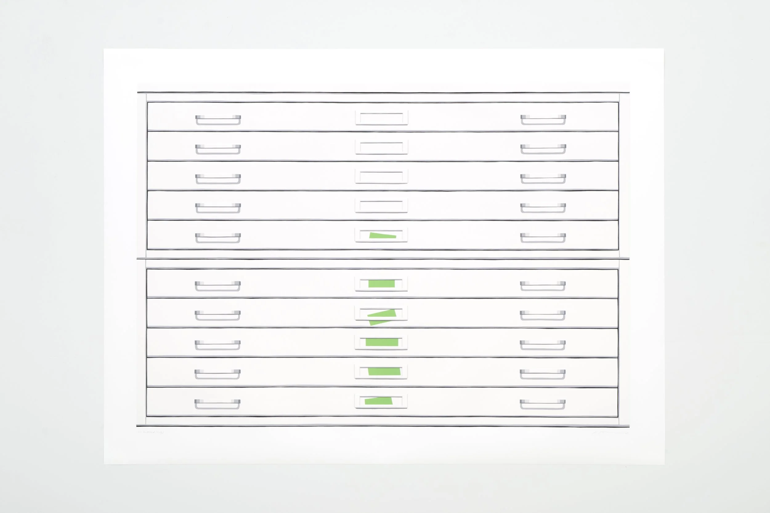   Untitled (Katz)  37” x 50” Silkscreen on Yupo paper 2025 