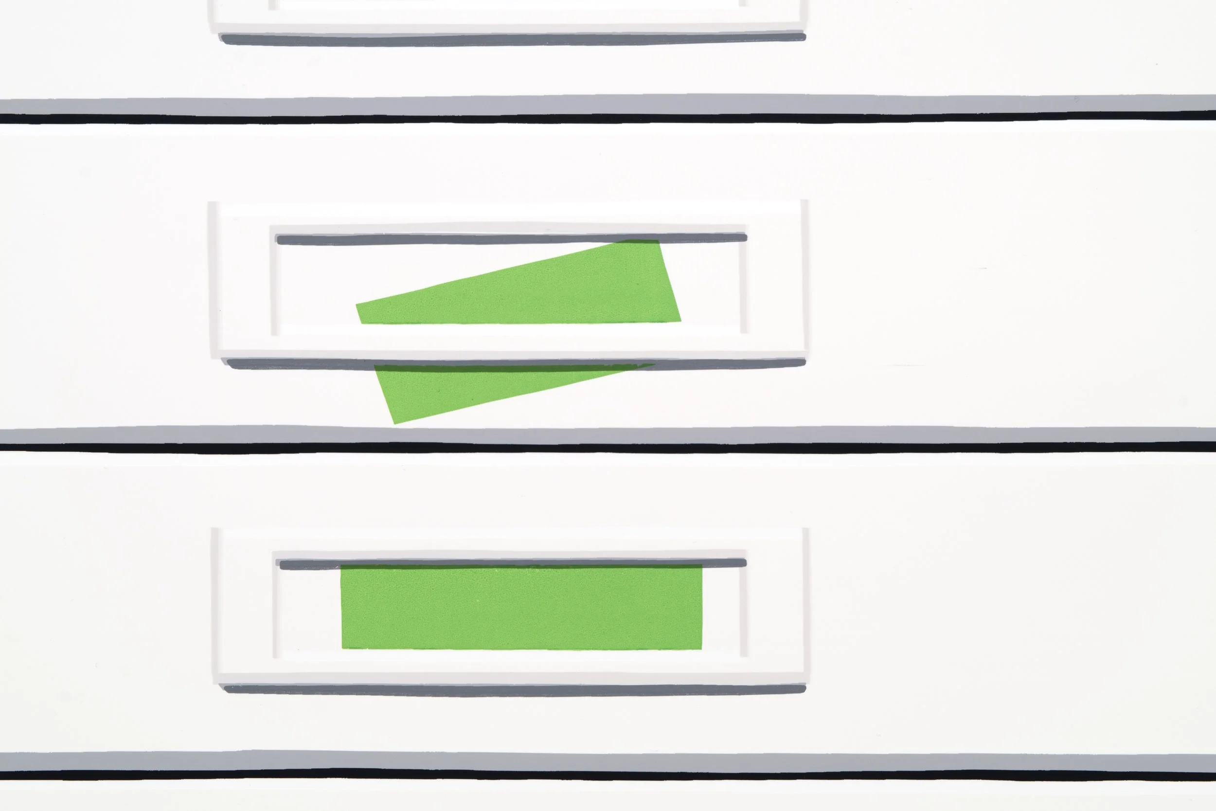  Detail of  Untitled (Katz)  37” x 50” Silkscreen on Yupo paper 2025 