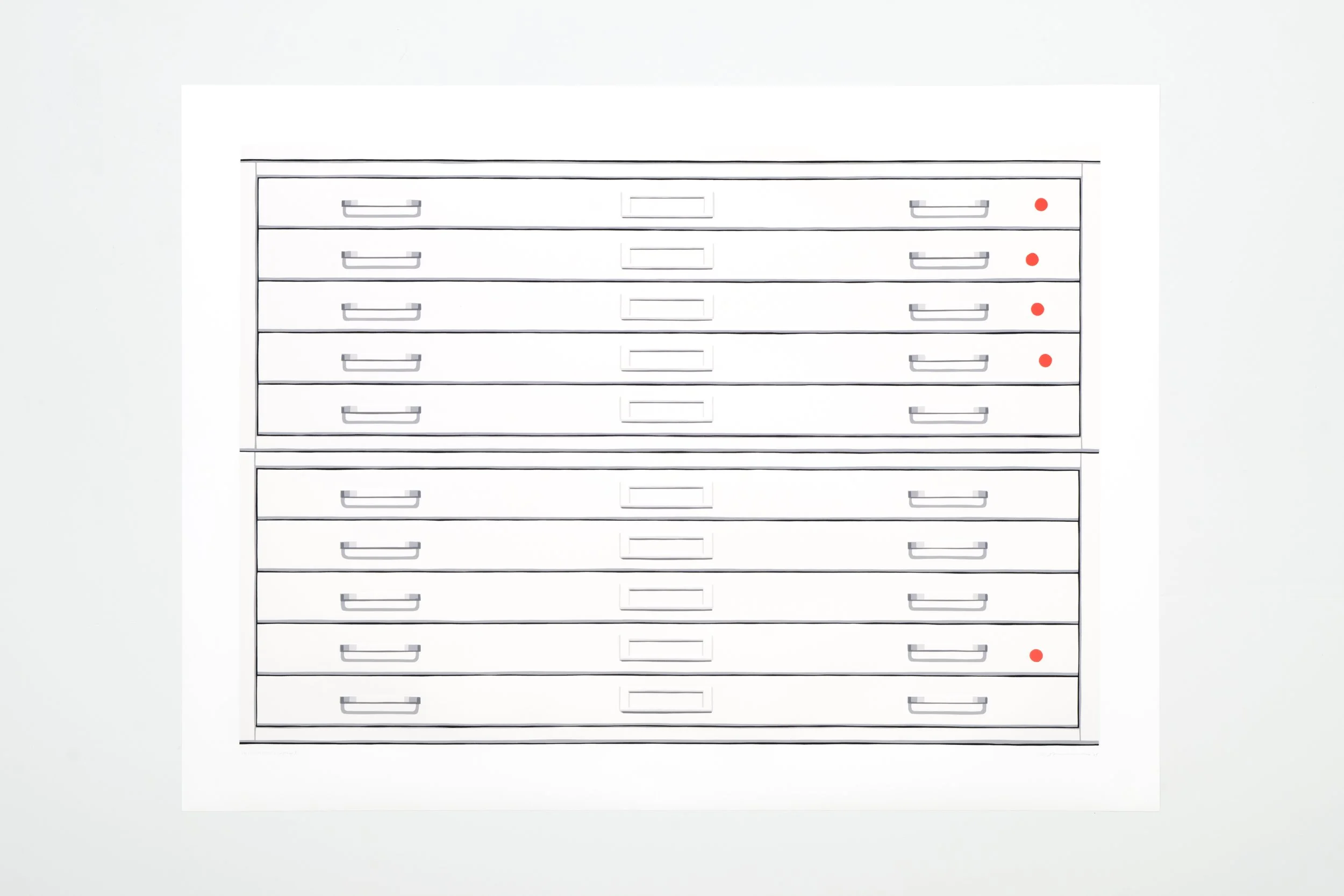   Untitled (Copley)  37” x 50” Silkscreen on Yupo paper 2025 