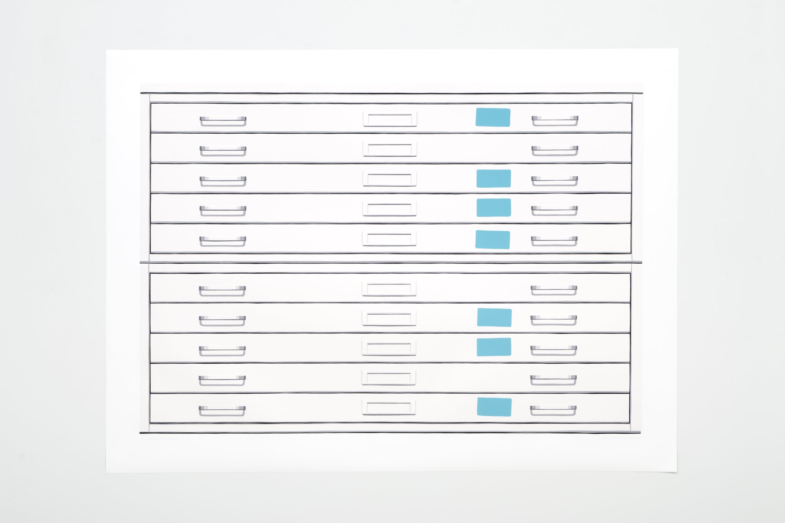  Untitled (Dubuffet)  37” x 50” Silkscreen on Yupo paper 2025 