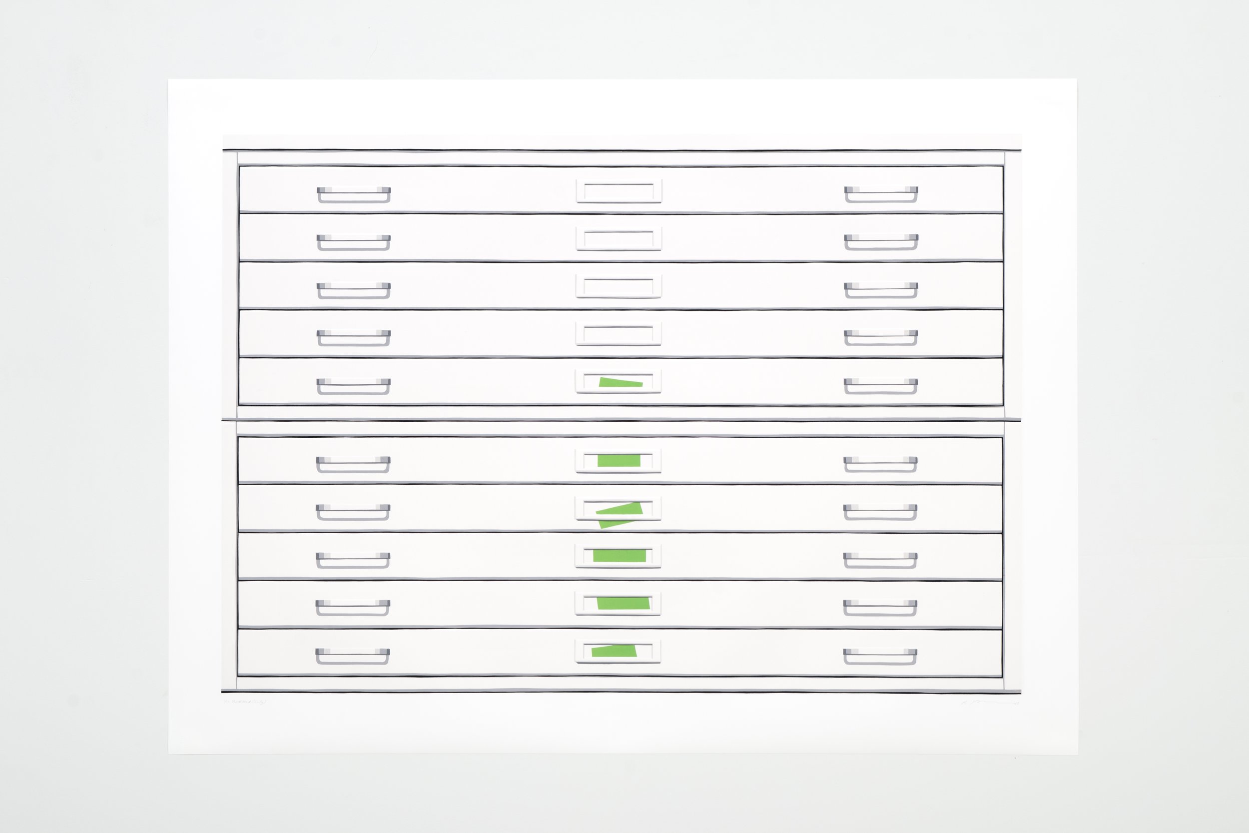   Untitled (Katz)  37” x 50” Silkscreen on Yupo paper 2025 