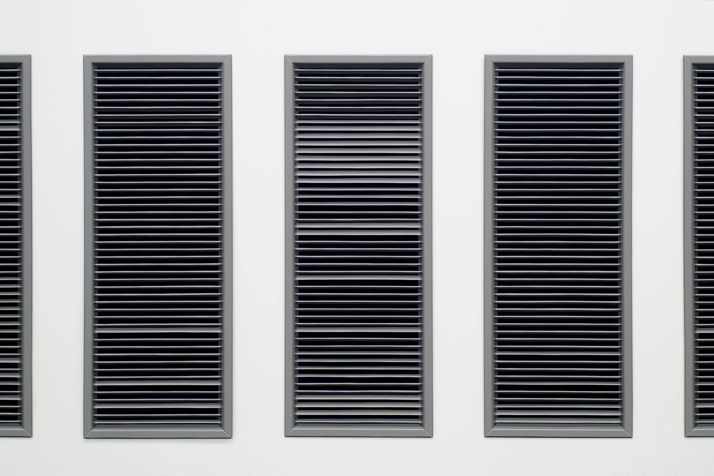   Vexation No. 5  45” x 180” (overall), 45” x 17.25” (each) Oil on aluminum panel 2026 