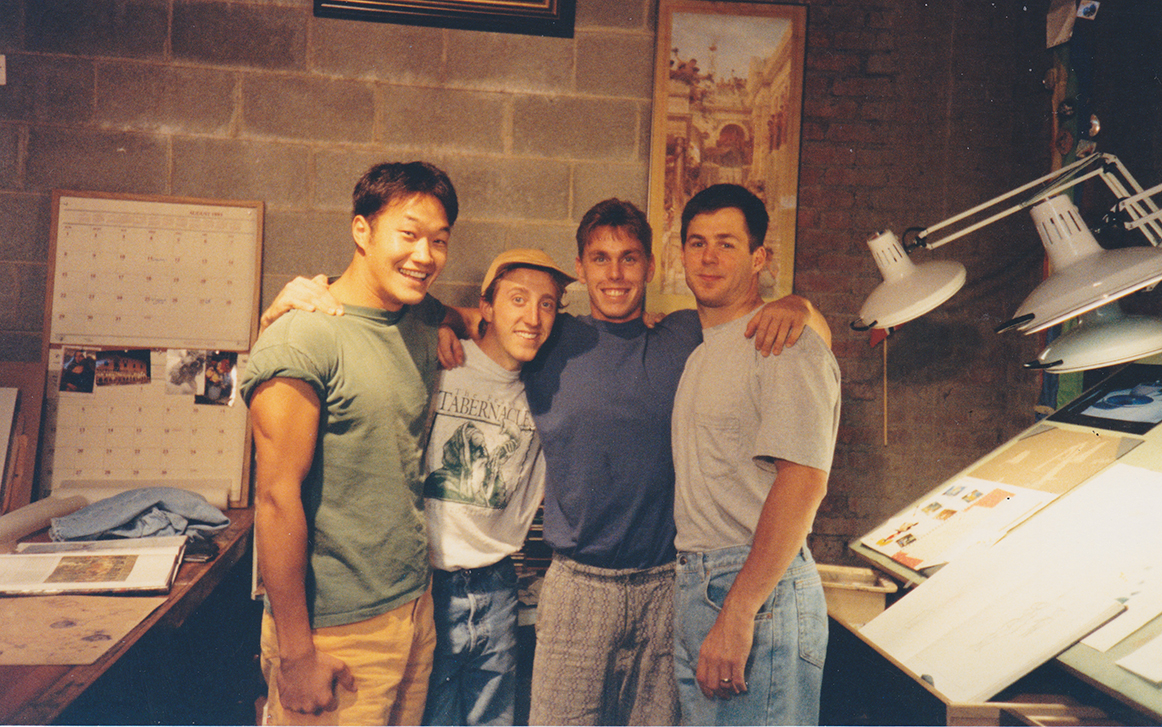  Davy Liu, Todd Bright, James Finch and Travis Foster, 1992.&nbsp; 