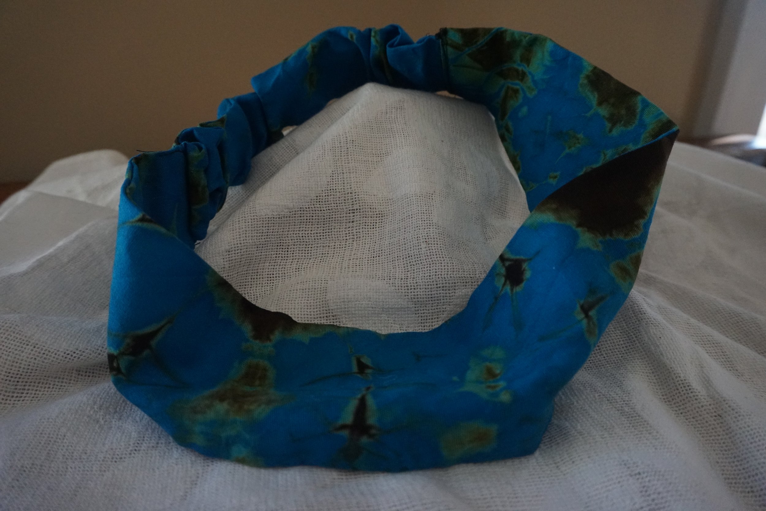 Blue African Fabric Headband