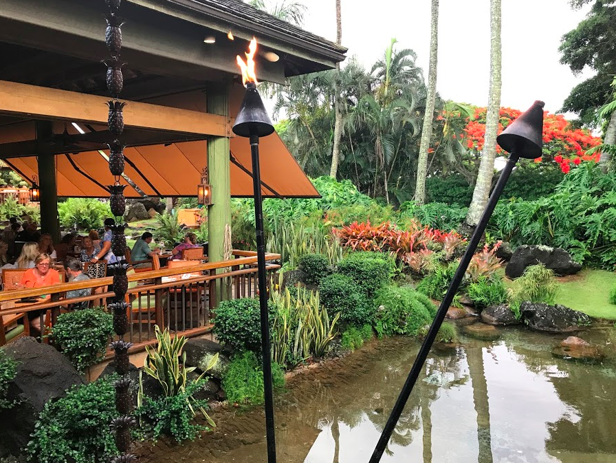 Keoki's Paradise with Pineapple Water Chains (on the left)