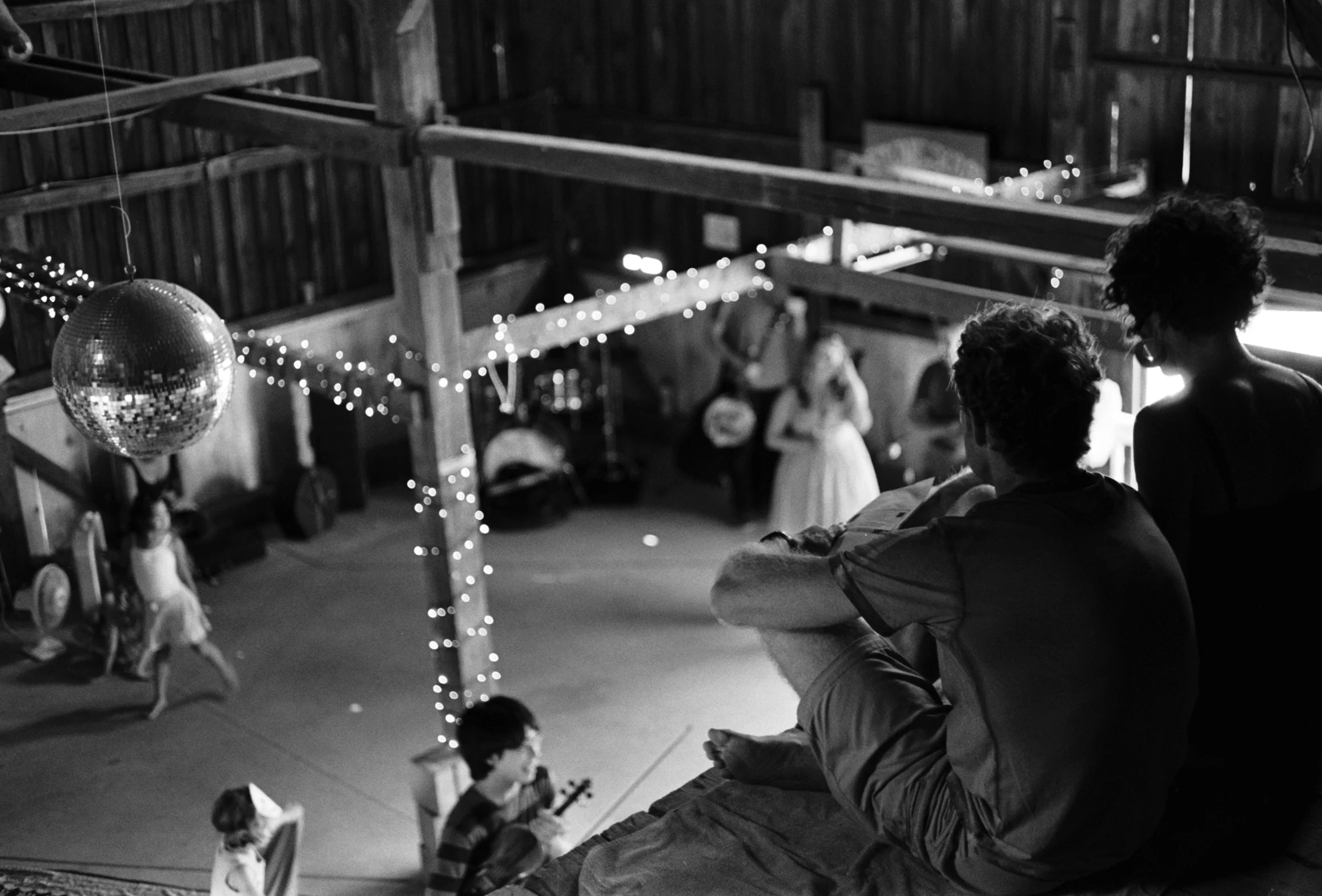 Inside the blue barn before the 2012 musical.