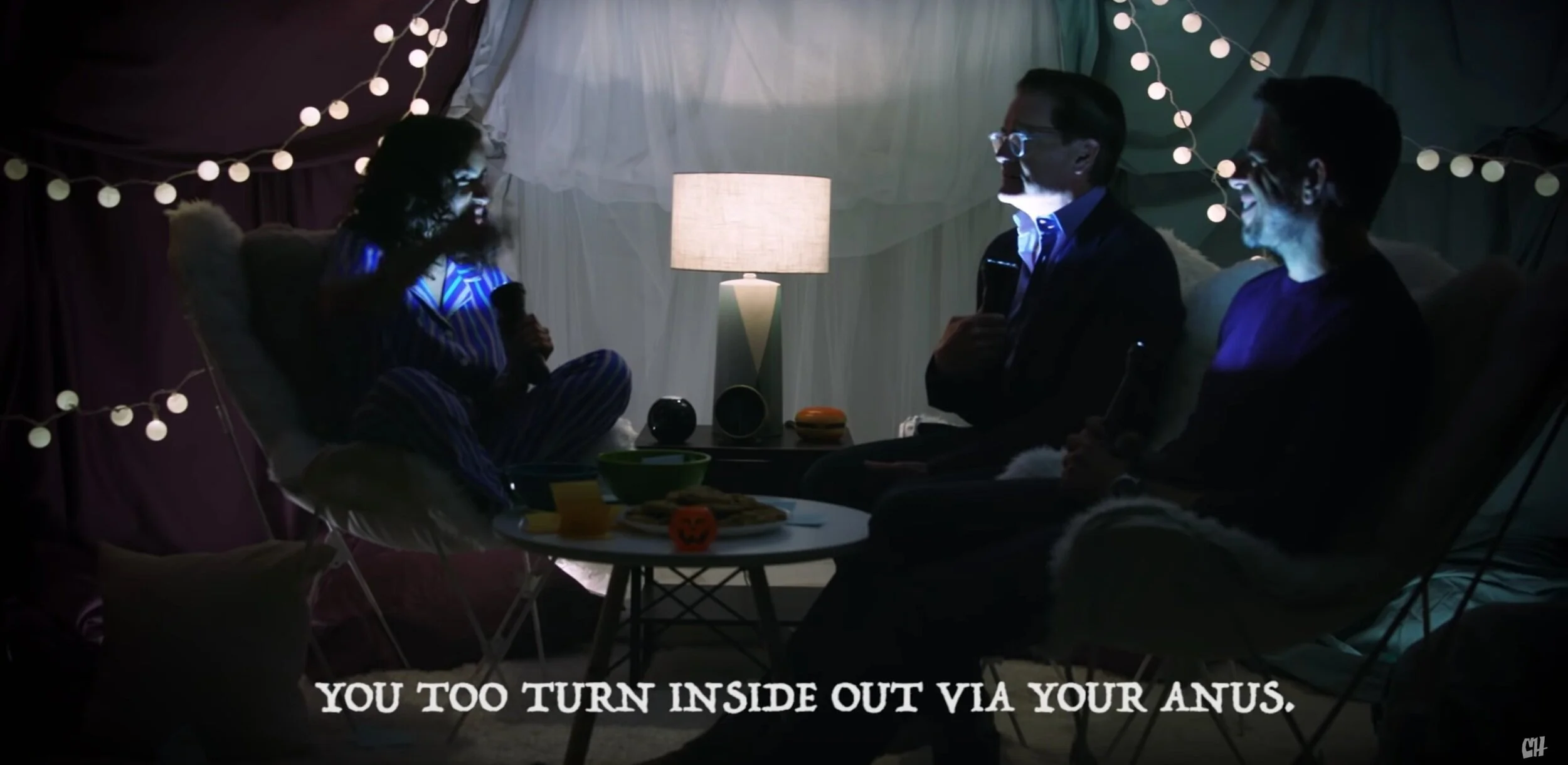 Eli Roth, Kyle MacLachlan, and I create a scary story
