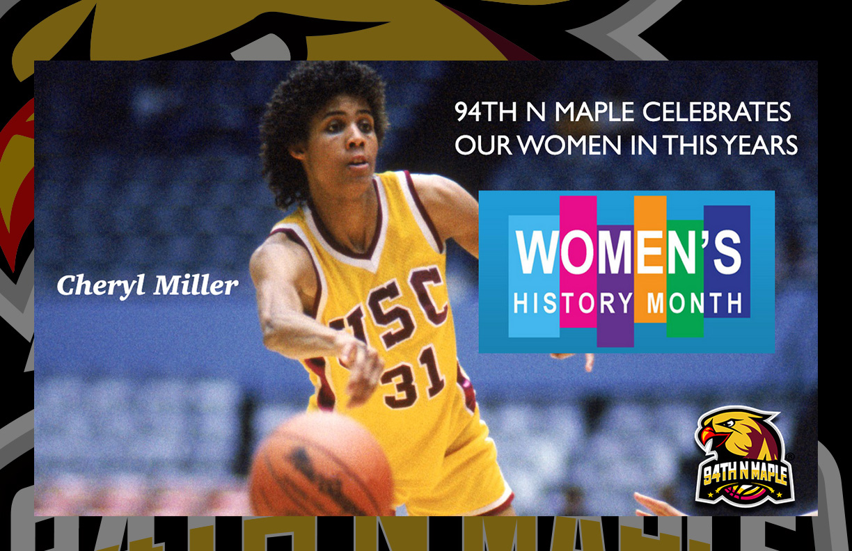 One of the most decorated high school and collegiate women's basketball players in history, Cheryl Miller helped her Riverside Poly High School team post a four-year record of 132-4, notch an 84-game winning streak, and win four straight CIF-Southern Section championships. She also Scored 105 points in a single game!