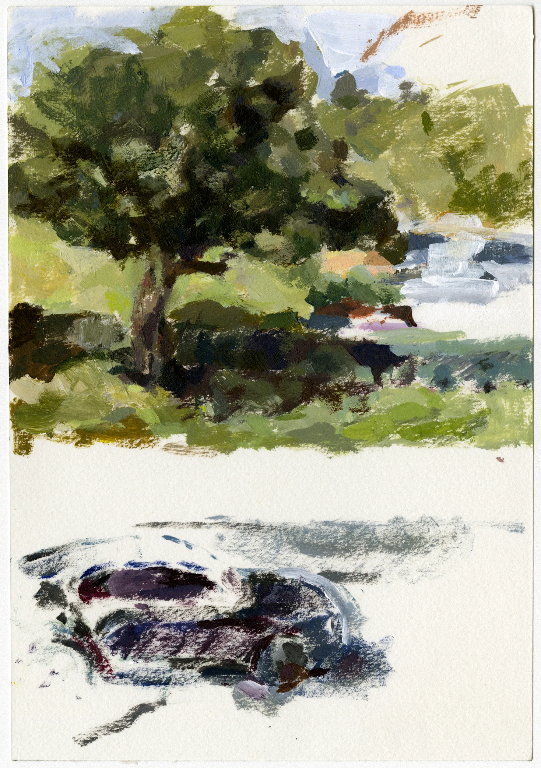 Acrylic on Paper 8.3 x 5.9 Inches 2014
