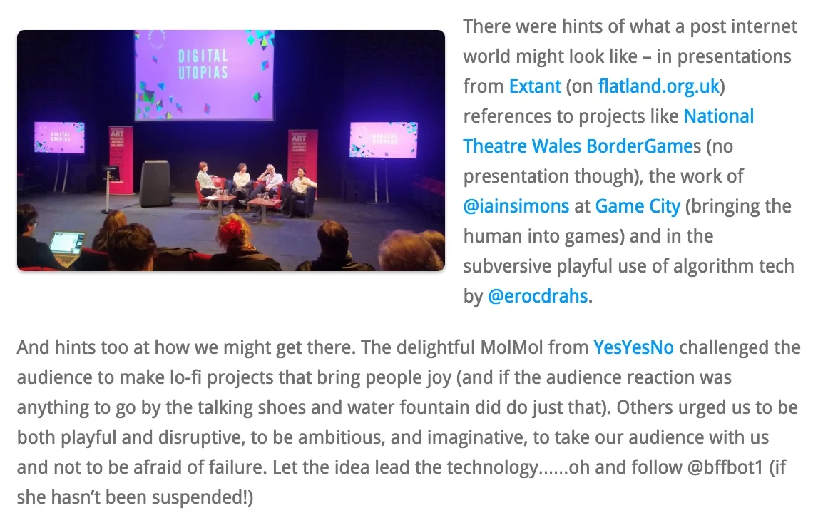 Musing from a Digital Utopia in Hull