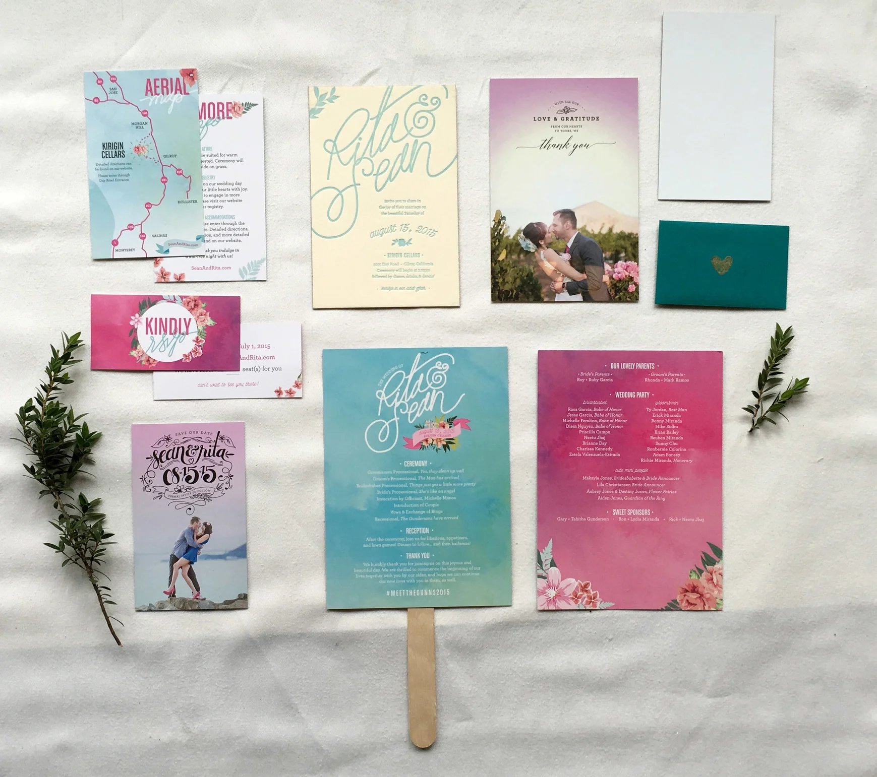 Rita + Sean Wedding Stationery Package