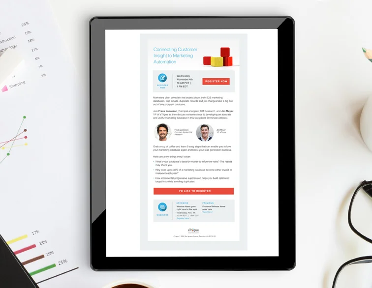 eTrigue Email Template