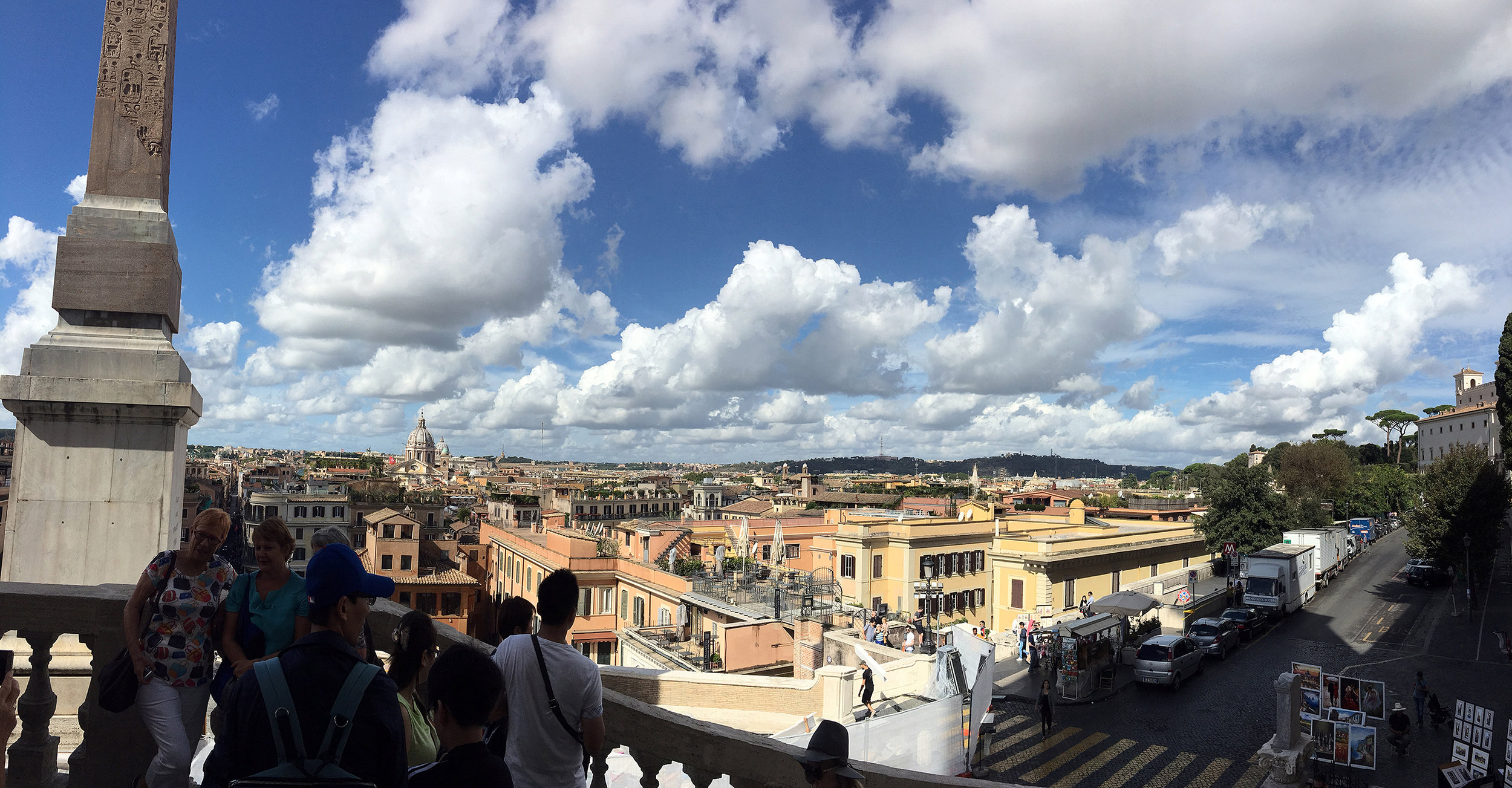 View over Spanish Steps (Roma)