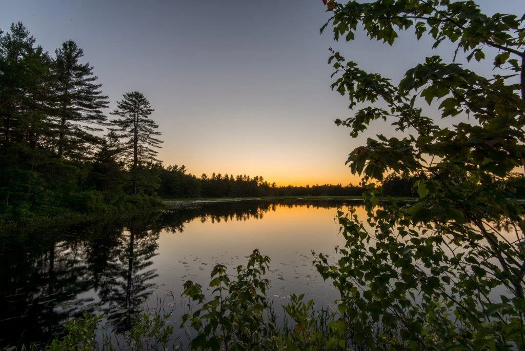 Kimball Pond at sunset