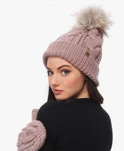 Grateful Dead Knit Flap Hat With Pom-Pom And Dancing Bear – Rockn...