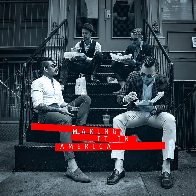 Paying homage to HBO’s show “How to Make it in America,” I named this series “Making it in America.” I envisioned this series to be the present day and present tense version of HtMiiA.This is a social asset that was created for AoS across digital ch…