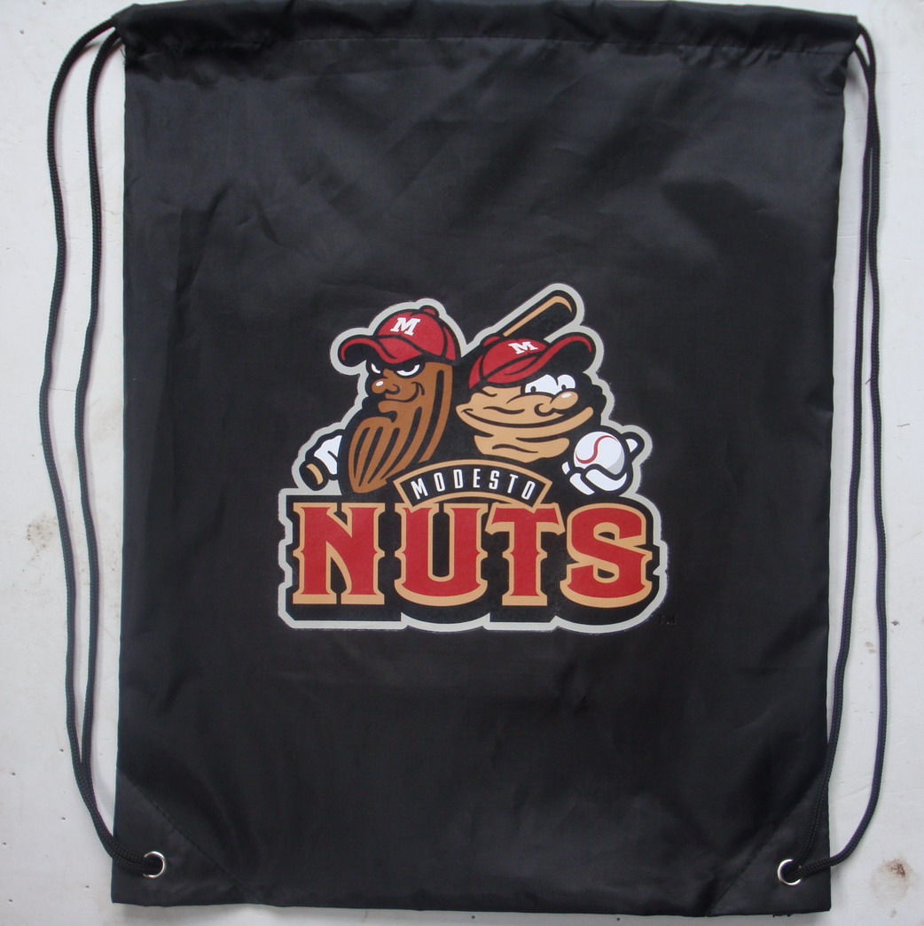 Modesto Nuts Baseball - Drawstring Backpack.jpg