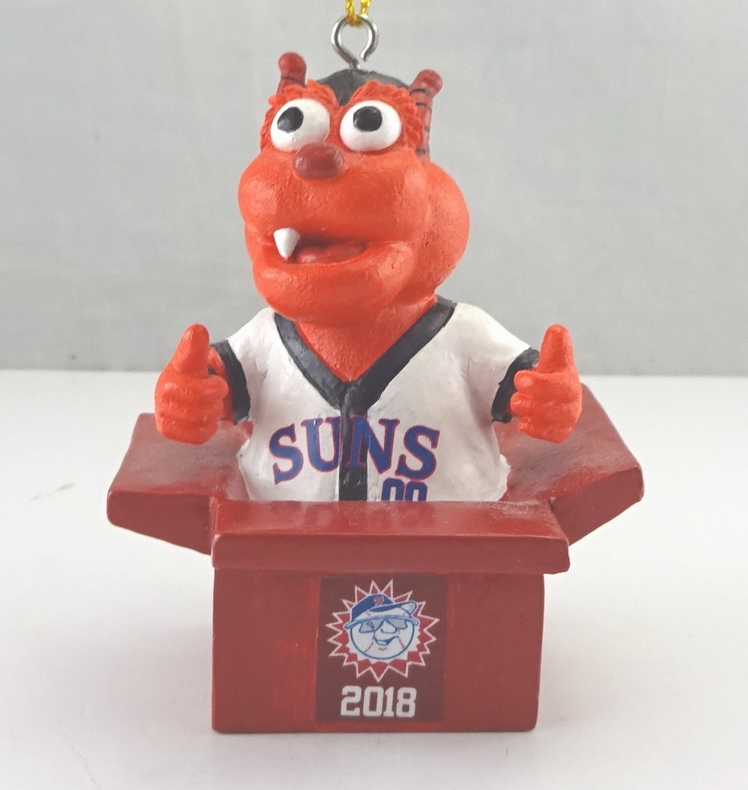 Hagerstown Suns - Woolie in Gift Box 113569, 3in Ornament w hook and gold string.jpg