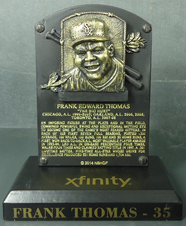 Chicago White Sox - Frank Thomas 110925, HOF Plaque.JPG