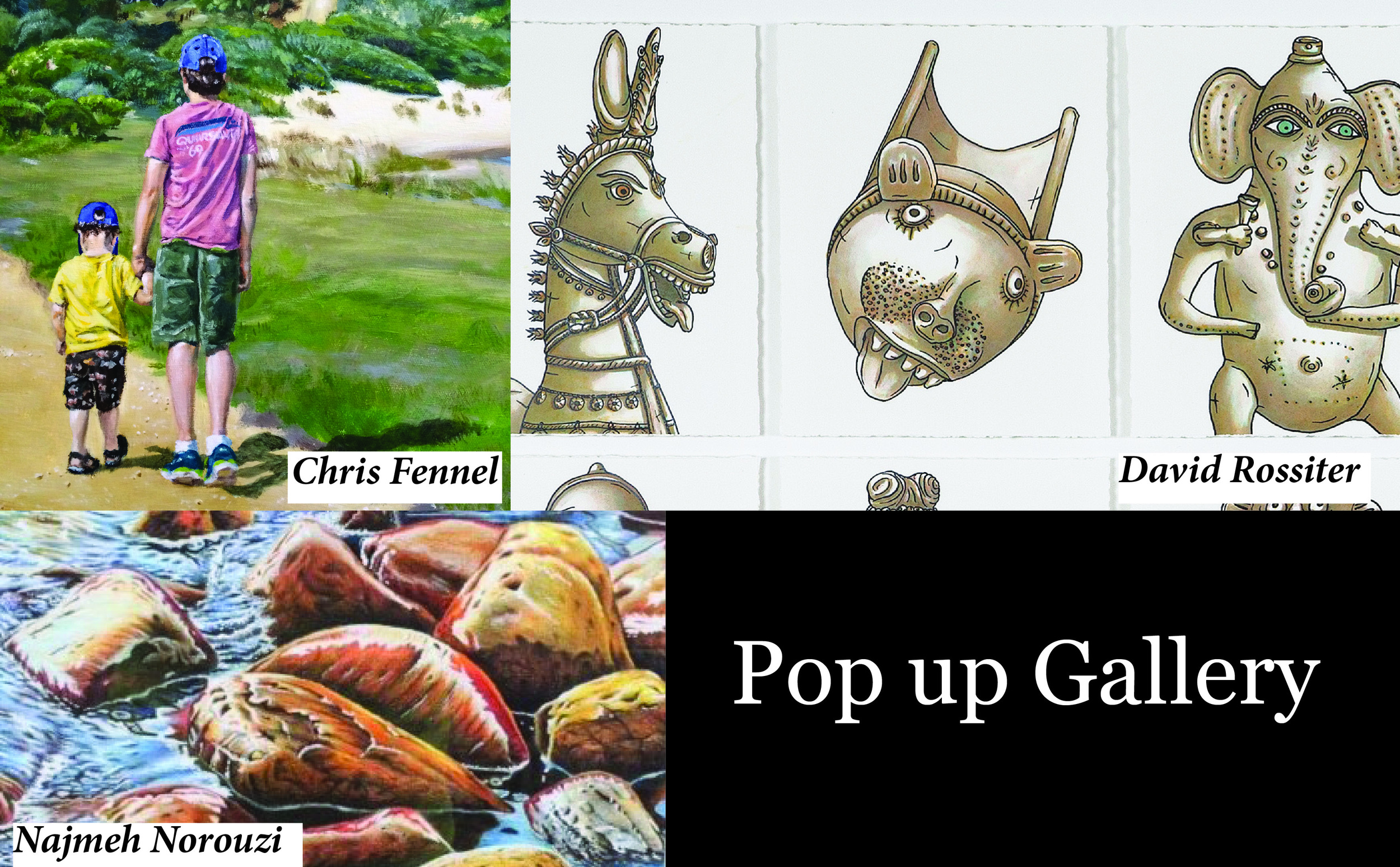 Pop up art display<h4>Various Artists</h4>