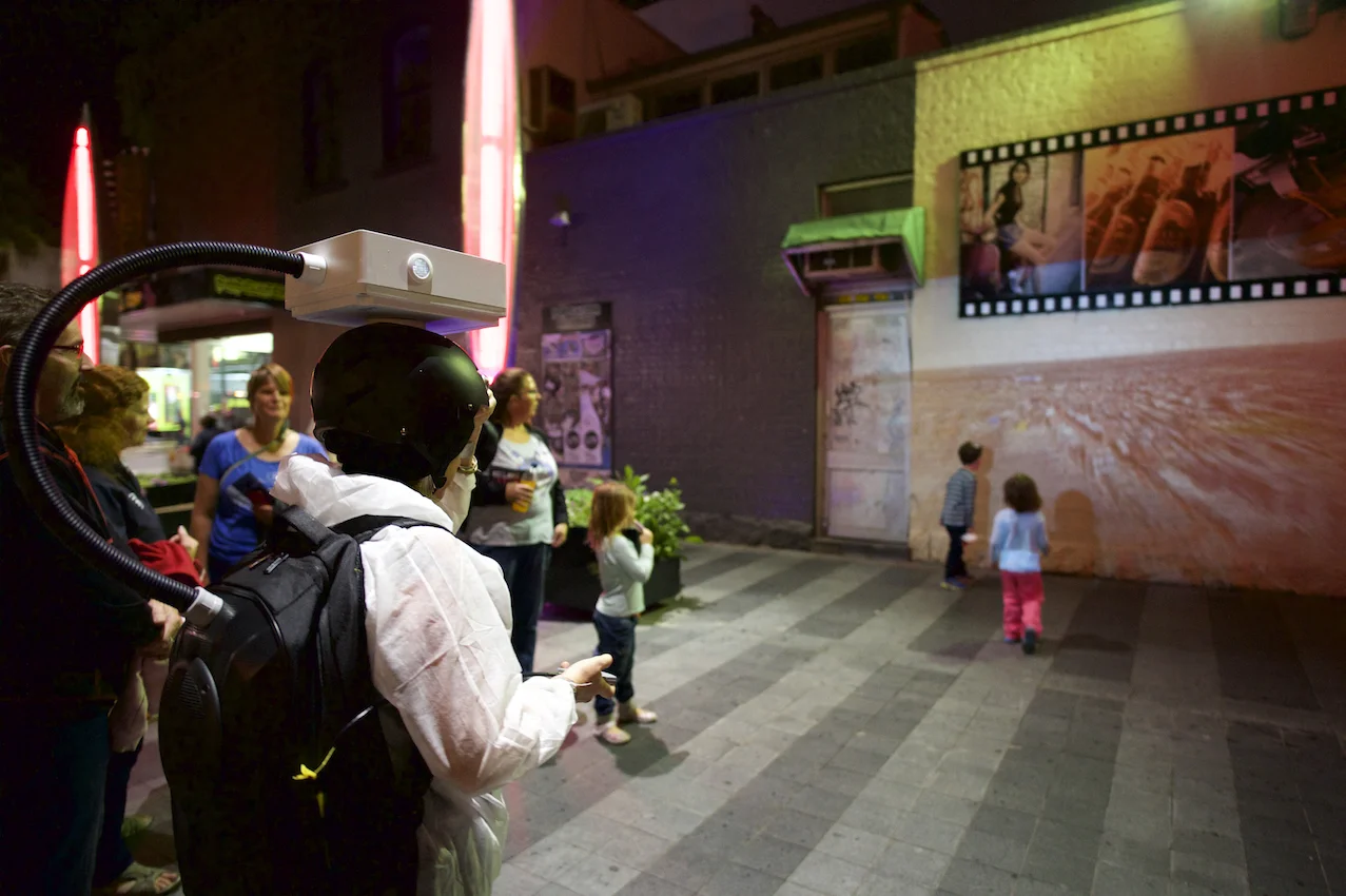 Popup Projector Zone; Photographer: Ferne Millen