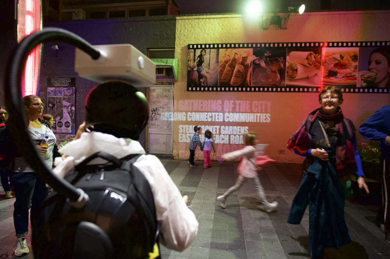 Popup Projector Zone; Photographer: Ferne Millen