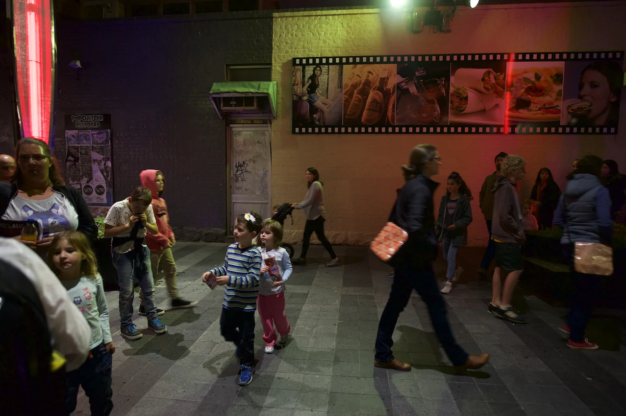 Popup Projector Zone; Photographer: Ferne Millen
