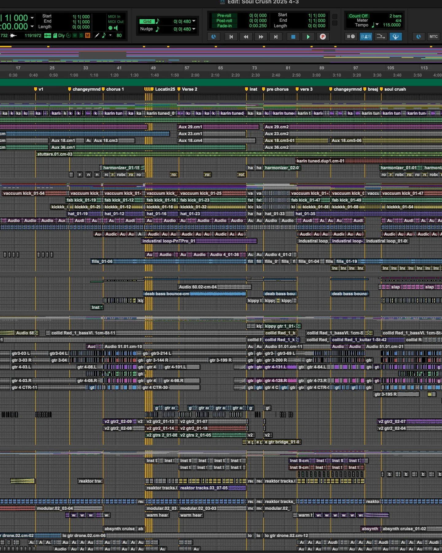 &ldquo;It seems like Soul Crush has been one of the songs from Signals (Volume 2) that people have been listening to the most lately&hellip; so we thought we&rsquo;d share a screen grab of the Pro Tools session, so you can see everything that went in