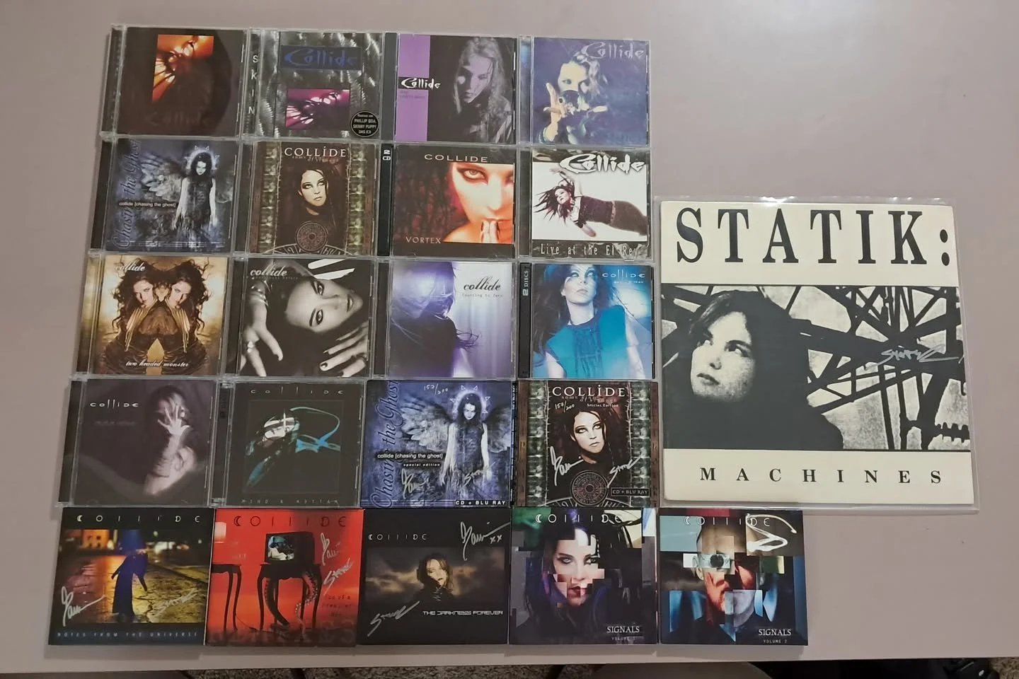 Seeing all these Signals CDs landing in your hands is seriously the best! 🖤

 Shoutout to John Brotte for grabbing copies and sending this shot. We worked hard on the physical packaging and love seeing the final product in the wild!

 📬 Got yours? 